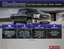 Tablet Screenshot of midsouthautosale.com